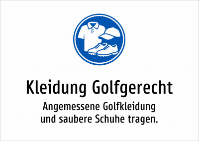 Kleidung Golfgerecht - Angemessene Golfkleidung und saubere Schuhe tragen.