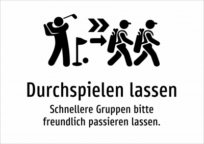 Durchspielen lassen - Schnellere Gruppen bitte freundlich passieren lassen.