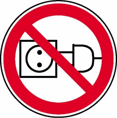 Am Kabel ziehen verboten