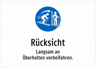 Rücksicht - Langsam an Überholten vorbeifahren.