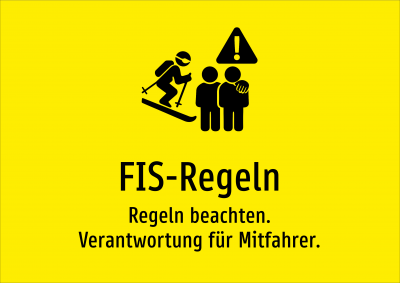 FIS-Regeln - Regeln beachten. Verantwortung für Mitfahrer.