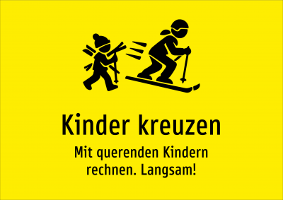 Kinder kreuzen - Mit querenden Kindern rechnen. Langsam!
