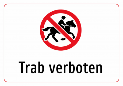 Trab verboten
