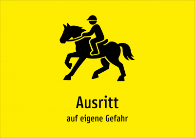 Ausritt - auf eigene Gefahr