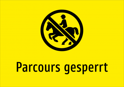 Parcours gesperrt
