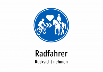 Radfahrer - Rücksicht nehmen