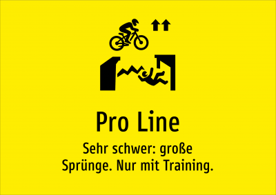 Pro Line - Sehr schwer: große Sprünge. Nur mit Training.