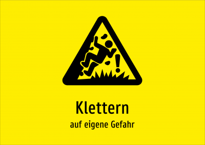 Klettern - auf eigene Gefahr