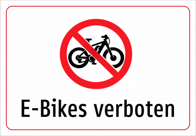 E-Bikes verboten