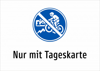 Nur mit Tageskarte