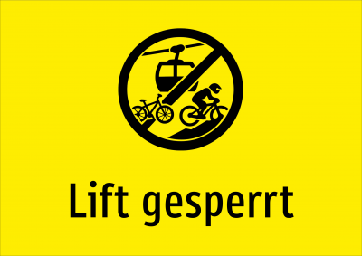Lift gesperrt