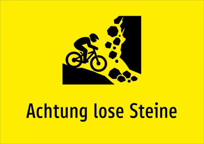 Achtung lose Steine