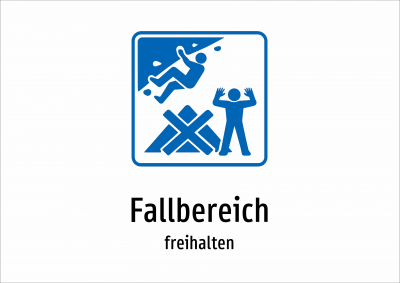 Fallbereich - freihalten