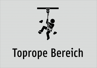 Toprope Bereich