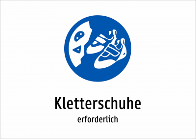 Kletterschuhe - erforderlich