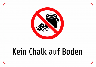 Kein Chalk auf Boden