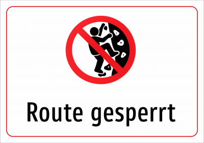Route gesperrt