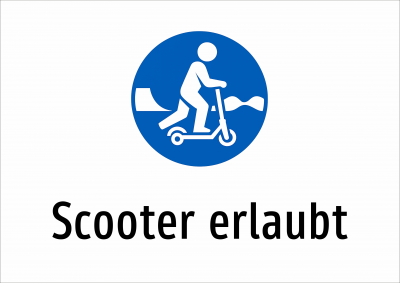 Scooter erlaubt