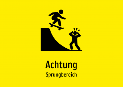 Achtung - Sprungbereich