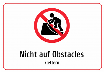 Nicht auf Obstacles - klettern