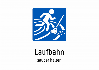 Laufbahn - sauber halten