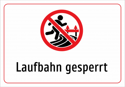 Laufbahn gesperrt