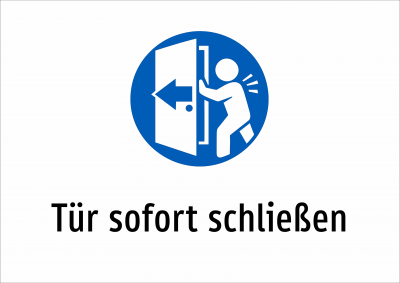 Tür sofort schließen