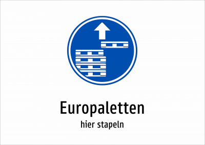 Europaletten - hier stapeln