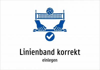 Linienband korrekt - einlegen