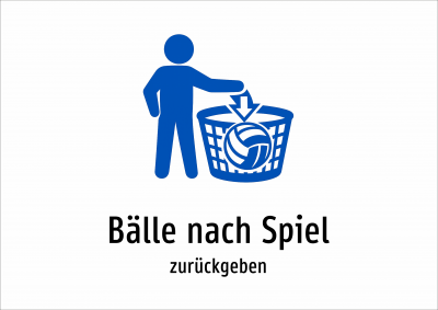 Bälle nach Spiel - zurückgeben