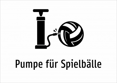 Pumpe für Spielbälle