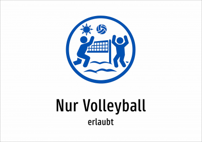 Nur Volleyball - erlaubt