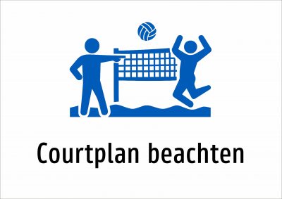 Courtplan beachten