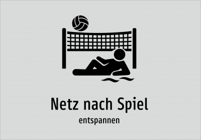 Netz nach Spiel - entspannen