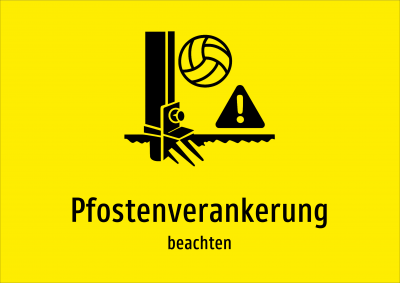Pfostenverankerung - beachten