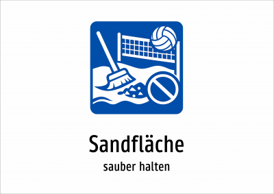 Sandfläche - sauber halten