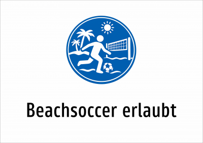 Beachsoccer erlaubt