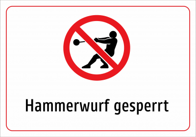 Hammerwurf gesperrt