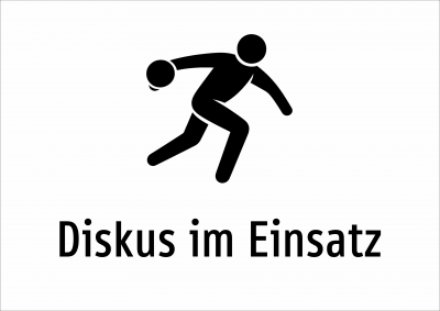 Diskus im Einsatz