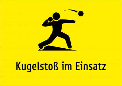 Kugelstoß im Einsatz