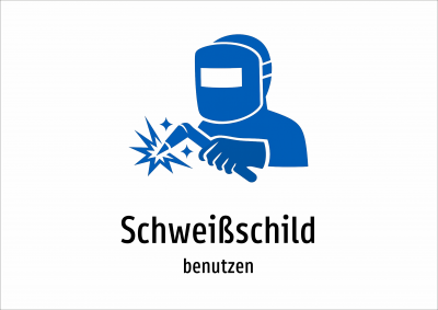 Schweißschild - benutzen
