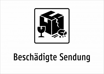 Beschädigte Sendung