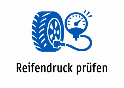 Reifendruck prüfen
