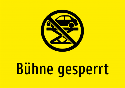 Bühne gesperrt