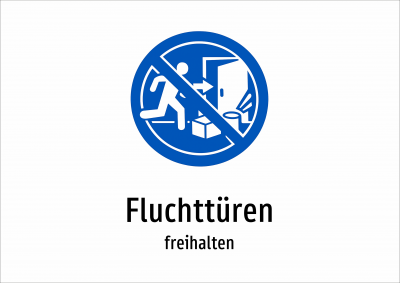 Fluchttüren - freihalten