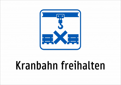 Kranbahn freihalten