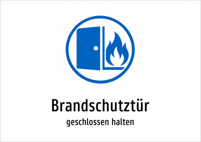 Brandschutztür - geschlossen halten