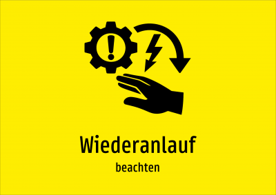 Wiederanlauf - beachten