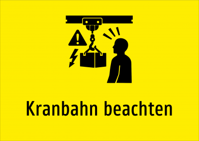 Kranbahn beachten