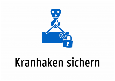 Kranhaken sichern